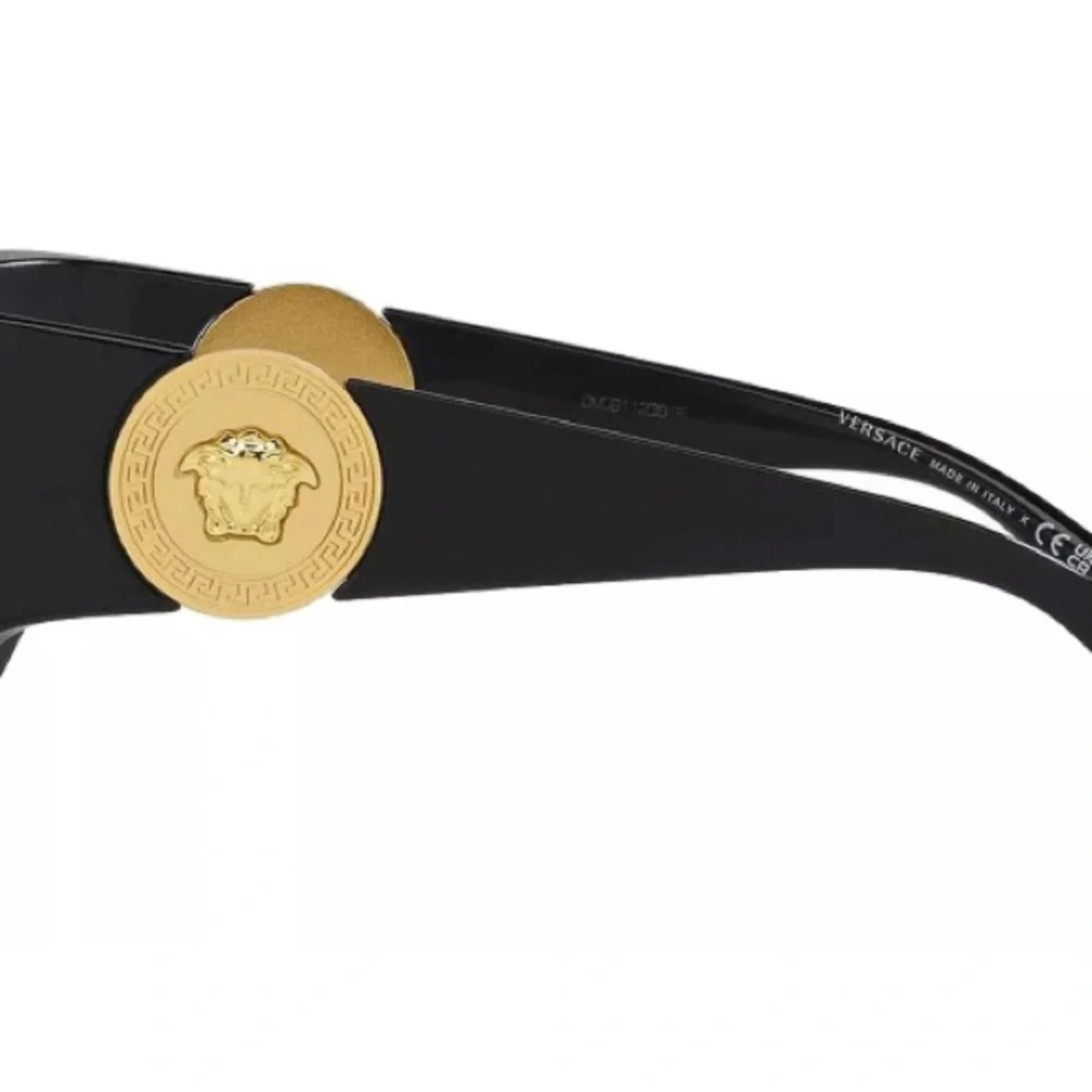 Versace Medusa RUNWAY Women's Black Cat-Eye Sunglasses New